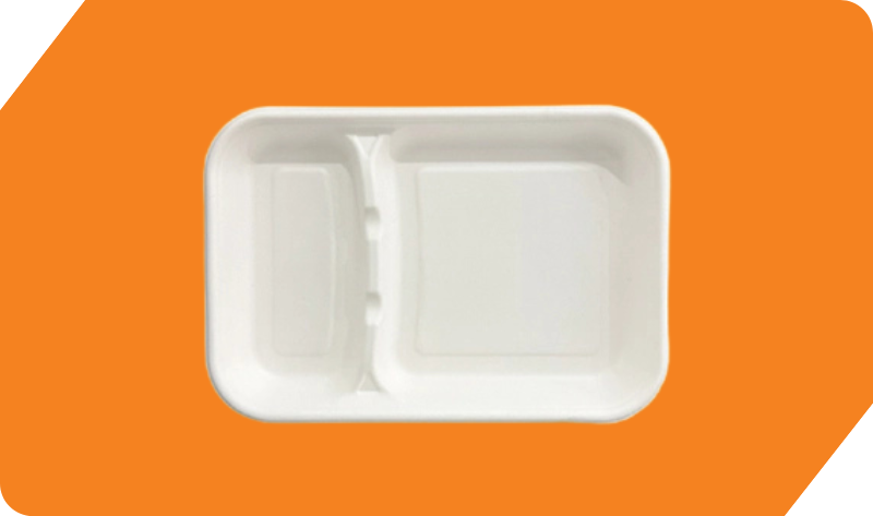 2 Compartment Plate