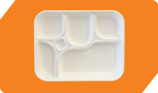 5 Compartment Meal Tray XL