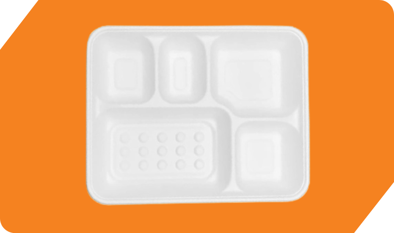 5 Compartment Meal Tray